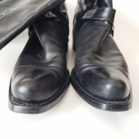 Browns | Leather Biker Boots - Picture 3 of 9